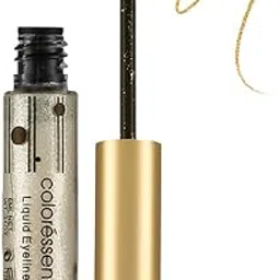 Coloressence Shimmer Gel Eyeliner Pearl Pigment Infused Micro Shimmer Glitter Waterproof Formula, Gold, Shimmery Finish-picture-50