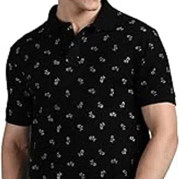 onn Man's Regular Fit Polo Neck Half Sleeves Printed T-Shirt | Printed Polo T-Shirt for Men-picture-54