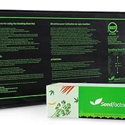 MET certified Seedling Heat Mat, Seedfactor Waterproof Durable Germination Station Heat Mat, Warm Hydroponic Heating Pad for Indoor Home Gardening Seed Starter(10" x 20")-image-12