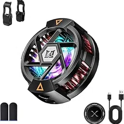 ZORBES® Phone Cooler with Detachable Clips Fan-Based Cooling Fan for Mobile Phone Magnetic RGB Gaming Cooler Rapid Cooling for Gaming,Livestreaming-picture-23