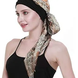 focuscare Chemo Headwear Turbans For Women Long Hair Head Scarf Headwraps Cancer Hats-picture-37