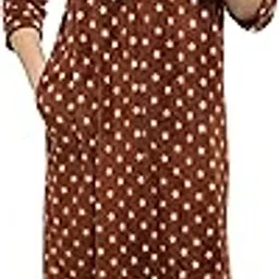Women's Wool Starred Maxi Hoodie Nighty-image-78