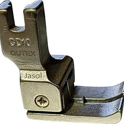 Jasol CD10 Double Compensating Presser Foot (1.0 Mm) Industrial Sewing Machines Presser Foot Metal Compensating Raising Foot Hinged Sewing Presser Foot with Cr Right & Left Guide, Silver, 1-picture-19