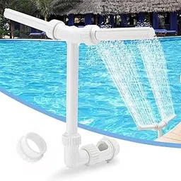 Pool Fountain, Adjustable 2 in 1 Spray Nozzle Swimming Pool Fountain for Inground Pool/Above Ground,Pool Sprinkler Fountain Waterfall for Cooling & Relaxation, Outdoor Spray Swimming-Pool-Accessories image 1