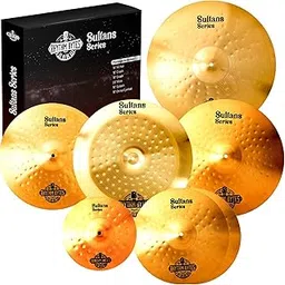 Rhythm Bytes Cymbal Set - New Sultans Series | Complete 7-pcs Drums Set Cymbal Pack Includes 14" Hi-Hats, 16" Fast Crash, 18" Crash, 20" Ride, 10" Splash, 18" China-picture-20