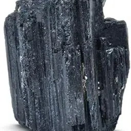 Black Tourmaline Rough Stone Black Crystal Natural Rough Stone for Healing & Meditation, Color Black, Weight 50 Grams by REBUY-image-38