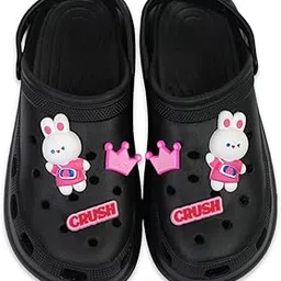 trendzon Fashionable Women's Cute Charms Clogs/Sandals with Adjustable Back Strap for Adults |Classy Look & Comfortable |Anti-Skid & Stylish || Waterproof & Everyday Use Mules/Clogs for Girls/Ladies-picture-18