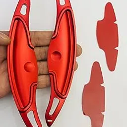 AUTO MT Red CNC Metal Paddle Shifter Car Paddle Shifter for Hyundai I-20 I-30 N-Line Venue N-Line Creta N-Line Interior Attractive Parts Paddlle Shiifter Covers-2PC-image-19