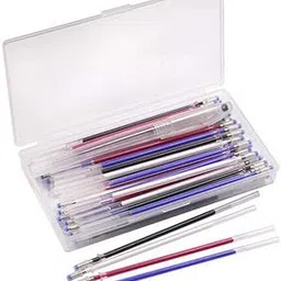 Merishopp 40Pcs Heat Erase Pens Heat Erasable Fabric Refills Marking Pens Mixed Color Crafts | Sewing | Other Sewing-image-12