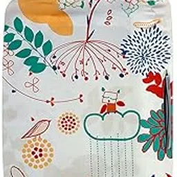 Cortina Leaf Print Travel Suitcase Protective Cover|Medium|Fit 22-26 Inch Luggage|Eco-Friendly|Polyester-Spandex|65cm (24 inch)|Luggage Protectors|Anti Scratch|Pack of 1|White-picture-19