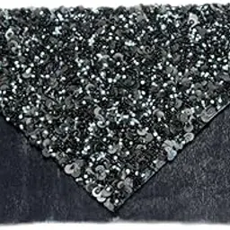 Amerie Fashion Embroidered Envelope Velvet Green Clutch | Ladies Purse Handbag-picture-41