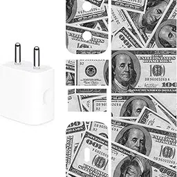 90STETHIX - Compatible for Apple Type C (20W) Charger - Charger/Adapter Skin Wrap (Style-130)-picture-18