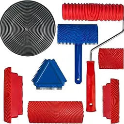 MERISHOPP 8X Wood Graining Tool Set Decoration Painting Tools for Doors Home Furniture-image-61