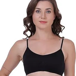 Women's 80% Nylon, 20% Spandex Non-Padded Wire Free Sports Bra-image-1