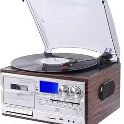 10 in 1 Multi Function OEM Player Cassette Deck,CD,Vinyl(33,45,78 RPM),FM,SD, Bluetooth(in/Out) Function Recording to USB/SD/Tape(Rec. Live Stream of Apple Music & Amazon Music & Audio to USB) BT 5.3-image-19