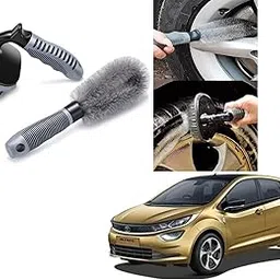 Auto Addict Combo Car Tyre Cleaner Wheel Tire Brush and Alloy Brush for Tata Altroz-picture-25