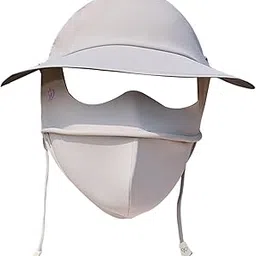 Enakshi® Face Mask with Brim Reusable Portable Face Covering for Beach Travel Outdoor gray|Clothing, Shoes & Accessories | Costumes, Reenactment, Theater | Accessories | Masks & Eye Masks-image-98