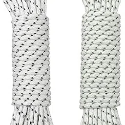 Kabi Aggro 20 Meter Heavy Duty Clothesline Rope (10 Meter Each Pack of 2) Adjustable, Anti-Slip Polyester Laundry Line for Indoor & Outdoor Drying – Strong, Multicolour Washing Line Rassi image 1