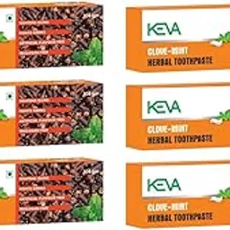 Keva Clove Mint Toothpaste : Tightens Gums, Fights Germs, Artificial Flavour Free, Triclosan Free : 100gms - Pack of 6-picture-11