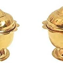 KRV Kungumam Box Brass chimil (Set of 2 PC)-picture-13