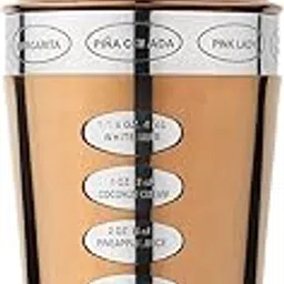 Stainless Steel 8 Drink Recipe Cocktail Shaker with Strainer - Copper PVD Coated, 750 ml-picture-26