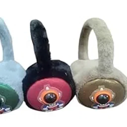 Light-Up Astronaut Ear Muffs, Plush Winter Warmers, 4 Colours Available-picture-23