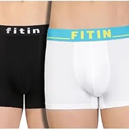 fitin Men's Trunk Underwear | Micromodal Spandex for Comfort & Flexibility- No Marks Waistband | Regular Fit | Anti-Bacterial - (Combo Pack)-picture-43