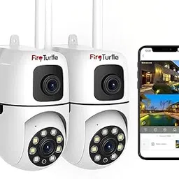 Smarthome Dual Lens Mini Fox | 5+5MP Ultra HD WiFi CCTV Camera with PTZ & Fixed Dual View | AI Motion Tracking, Color Night Vision, Two-Way Audio, 360° Security Coverage,(Dual Wall Mount)-image-17
