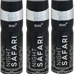 RIAN Night Safari Deodorant Body Spray - 200ml Set of 3-picture-15