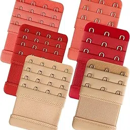 sona 3 Pcs Women's Bra Extenders 4 Hook / 3 Hook Comfortable Stretchy Bra Extension Strap Multicolor-picture-22