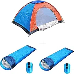 ATHRZ Camping Tent Portable Foldable Tent for Picnic/Hiking/Trekking Tent Dome Tent 4 Person Tent with Waterproof Thick Carry Bed Camping Bag Sleeping Bag 2 Pcs Sleeping Bag - 4TENTSLEEPING2-N11-image-62