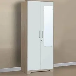 illfordd furniture 2 Door Wardrobe with Mirror and Drawer and Shelves for Bedroom /2 Door Wardrobe for Clothes-picture-24