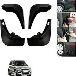 Auto Addict Car Mud Flaps Splash Guards (O.E Type Custom,4 pcs) for Skoda Yeti-image-52