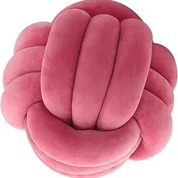 Knot Pillow Ball Thick Comfortable Knotted Pillows for Living Room Home Sofa Light Rose Red|Home & Garden | Home Decor| Pillows|1 Knot Pillow Ball-image-12