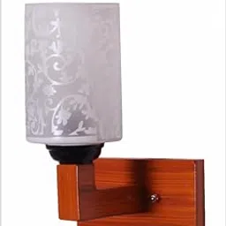 Brown Wooden Decorative Surface Mounted Classic Glass Wall Lamp for Home Decoration Wall Light (Bulb not Included)_CJ-picture-21