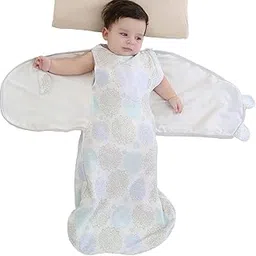 Baby Cotton Sleeping Bag Swaddle Sack Wearable Blanket for Boys and Girls, 4 Season, 6-12 Months(Purple)-picture-21