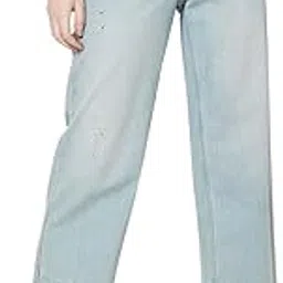 vero moda Women's High Rise Straight Jeans-picture-56