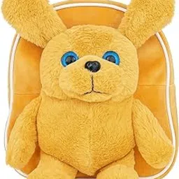 Soft Plush Yellow Teddy Backpack for Kids | Cute School & Travel Bag |-image-87