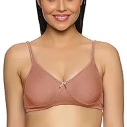 teens lifestyle Essential Comfort Non-Padded Non-Wired Super Combed Cotton T-Shirt Bra for Women | Full Coverage, Smooth & Seamless Design, Soft Straps, Everyday Wear, Breathable Fabric image 1