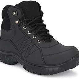 Ozarro Black Genuine Leather Steel Toe Safety Shoe (S4432)-picture-14