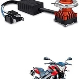 LOVMOTO Front DC Power Led Headlight Bulb Universal For All Bikes, Motorcycle, Scooty 3 Side H4 LED Headlight with Cooling Fan Head lamp Conversion Kit Comfortable With Pul-sar 200 Ns-picture-17