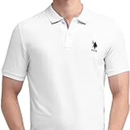 u.s. polo assn. Men's Cotton Solid Slim Fit Polo Shirt-picture-40