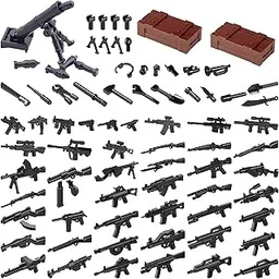 HIMIRICH Weapons Pack Military Toy Set Building Blocks Model for Soldier Figures, Army Equipment Gear Kit Pieces and Parts Accessories Compatible with Major Brand-picture-23