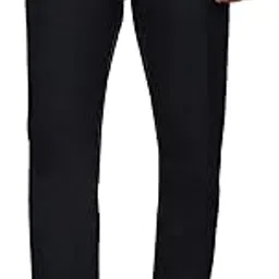 cantabil Men's Solid Black Regular Fit Casual Jeans | Mens Full Length Cotton Casual Jeans (P_MDNM00680)-picture-12