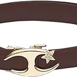 redhorns PU Leather Waist Belt for Women Dresses H-Shaped Design Adjustable Slim Belt for Ladies Saree - Free Size (LD130)-picture-50