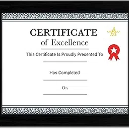 ArtzFolio Frame for Certificates D548 | Wall Photo Frame Collage for Living Room | Picture Frames Home & Wall Decoration | Black | Single Unit | With Back Stand | A4 Size-picture-20