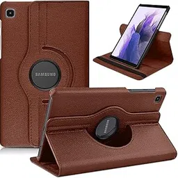 Caseous® Synthetic Leather 360 Rotating Flip Back Cover Case for Samsung Galaxy Tab A7 Lite 8.7 inch (22.1 cm) SM-T220/T225 (Brown)-picture-13
