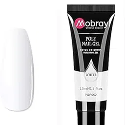 Mobray White Poly Nail Gel Finger Extension Nail Art Design Acrylic Gel Varnish hybrid 15ML Poly Extension Nail Gel Polish (MOB-15ml-PGP02)-picture-20