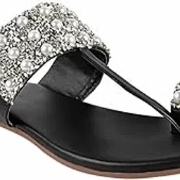 Women?s Flat Sandals Comfortable Open Toe Slides|| with Arch Support Lightweight Summer Beach & Casual-image-38