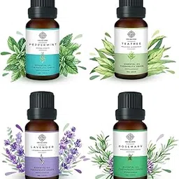 Mystic Pure Ayurveda Rosemary, Tea Tree, Lavender, Peppermint Essential Oils - For Promotes Hair Growth, Dandruff and Improve Hair Texture Combo Set Of 4-15ml-image-86